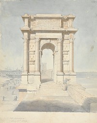 Arch of Trajan, Ancona, Italy by Sir Robert Smirke the younger