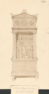 Sketch from the Palazzo Grimani, Venice by Sir Robert Smirke the younger
