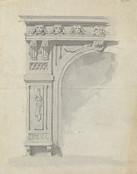 Sketch of an Ornamental Arched Entry