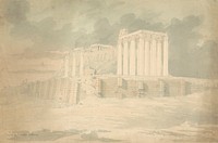 Temple of Olympian Zeus, Athens and the Parthenon by Sir Robert Smirke the younger