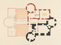 Cluny Castle, Aberdeenshire, Scotland: Ground Floor Plan with Proposed Alterations