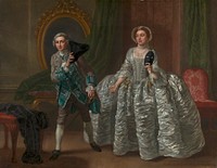 David Garrick and Mrs. Pritchard in Benjamin Hoadley's "The Suspicious Husband"