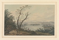 View across Windermere looking to the Great Island by Joseph Farington