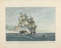 Action with the Spanish Slave Frigate 'Velos Passaheros' Captured by Boarding by H.M. Ship 'Primrose' Commander W. Boughton, off Wydah Bight of Benin, September 6, 1830