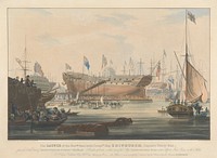 Launch of the 'Edinburgh', Blackwall, Nov. 9, 1825