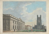 The South Front of the Senate House, and West End of St Mary's Church in the University of Cambridge