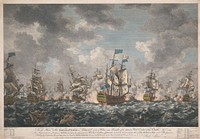 Representation of the Glarious Defeat of the French Fleet off Belleisle on the 20 November 1759