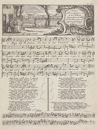 Music Sheet Concerning the Pleasures of Spring Gardens