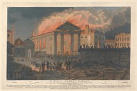 St. Paul's Covent Garden during the Fire on 17 September 1795