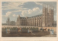 View of Westminster Abbey and St. Margaret's Church