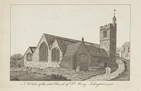 North East View of the Old Church of St. Mary, Islington