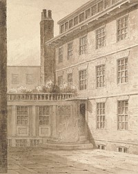 Dr. Johnson's House in 8 Bolt Court, Fleet Street by John Thomas Smith