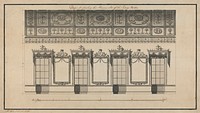 Headfort House, Ireland: Elevation of the Eating Parlor