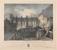 This View of the Remains of St. Stephen's Chapel on the Morning after the Fire of 16th October 1834