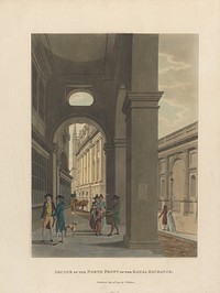 Arcade of the North Front of the Royal Exchange