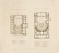 Plans of Covent Garden and Drury Lane Theatres