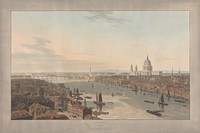 Plate IV: London, St. Paul's and Blackfriars Bridge from Southwark