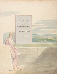 The Poems of Thomas Gray, Design 13, "Ode on a Distant Prospect of Eton College." by William Blake. Original from Yale Center for British Art.
