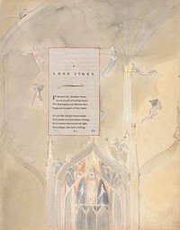 The Poems of Thomas Gray, Design 25, "A Long Story." by William Blake. Original public domain image from Yale Center for British Art.