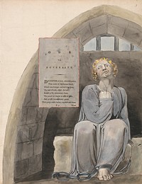 The Poems of Thomas Gray, Design 37, "Ode to Adversity." by William Blake. Original from Yale Center for British Art.