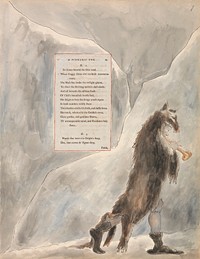 The Poems of Thomas Gray, Design 47, "The Progress of Poesy." by William Blake. Original public domain image from Yale Center for British Art.