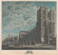 To the King's most excellect Majesty, This Plate of Westminster Abbey