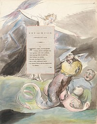 The Poems of Thomas Gray, Design 95, "Ode for Music." by William Blake. Original from Yale Center for British Art.