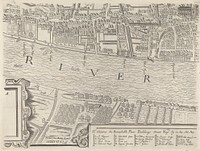 Londinum Antique, this plan shows the ancient extent of the famous cities of London and Westminster as it was near the begining of the Reign of Queen Elizabeth (8 sheets) Vertue, Soc. Antiq., Lond. Exxudit 1737   