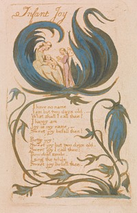 Songs of Innocence, Plate 14, "Infant Joy" (Bentley 25)