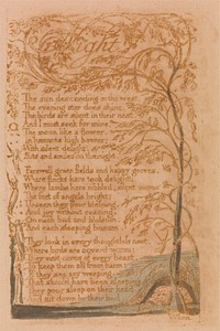 Songs of Innocence, Plate 16, "Night" (Bentley 20) by William Blake