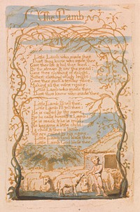 Songs of Innocence, Plate 8, "The Lamb" (Bentley 8)