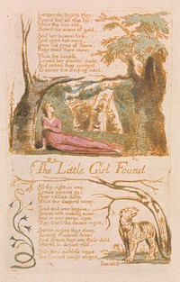 Songs of Innocence, Plate 6, "The Little Girl Found" (Bentley 35) by William Blake