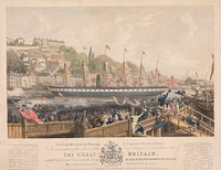 The Launch of the Iron Steamship 'The Great Britain' at Bristol
