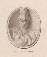 Medallion Design of Minerva by Francesco Bartolozzi