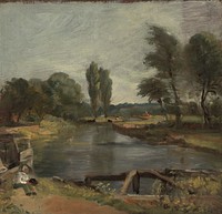 Flatford Lock by John Constable