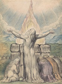 Job's Sacrifice (after William Blake) 
