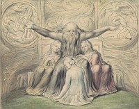 Job and His Daughters (after William Blake)