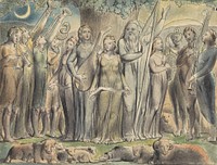 Job and His Wife Restored to Prosperity (after William Blake)