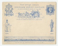 Post Office Jubilee of Uniform Penny Postage at South Kensington Museum, 2nd July, 1890.