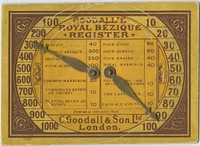 Goodall's Royal Bezique register.