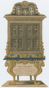 The cabinet : containing portraits of Sir R. Peel, The Duke, Lord Lyndhurst, Lord Stanley, Sir H. Hardinge, Earl Aberdeen, Sir J. Graham / drawn on stone by Charles J. Basebé.