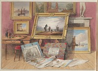 The young artist's companion, or, Drawing-book of studies and landscape embellishments : comprising a great variety of the most picturesque objects required in the various compositions of landscape scenery, arranged as progressive lessons / by David Cox , author of 'A treatise on landscape-painting and effect in water-colours,' &c. &c.