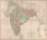 A map of Hindoostan or the Mogul Empire : from the latest authorities ... / by J. Rennell.