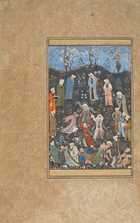 Dancing Dervishes", Folio from a Divan of Hafiz