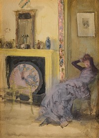 The Yellow Room by James McNeill Whistler (American, Lowell, Massachusetts 1834–1903 London)