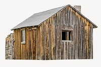 Old cabin isolated image