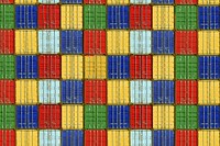 Colorful shipping containers, logistics background design