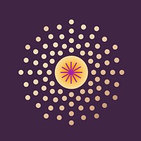 Abstract geometric sunburst vector