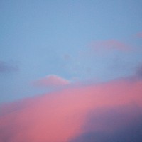 Pink sky aesthetic background, nature image