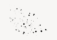 Black ink splash texture psd